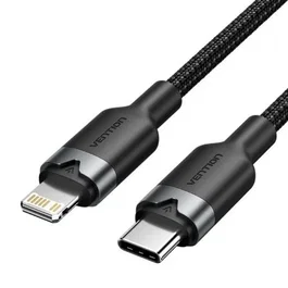 Vention Cable USB-C a Lightning Macho-Macho 27W 480Mbps 2m Negro